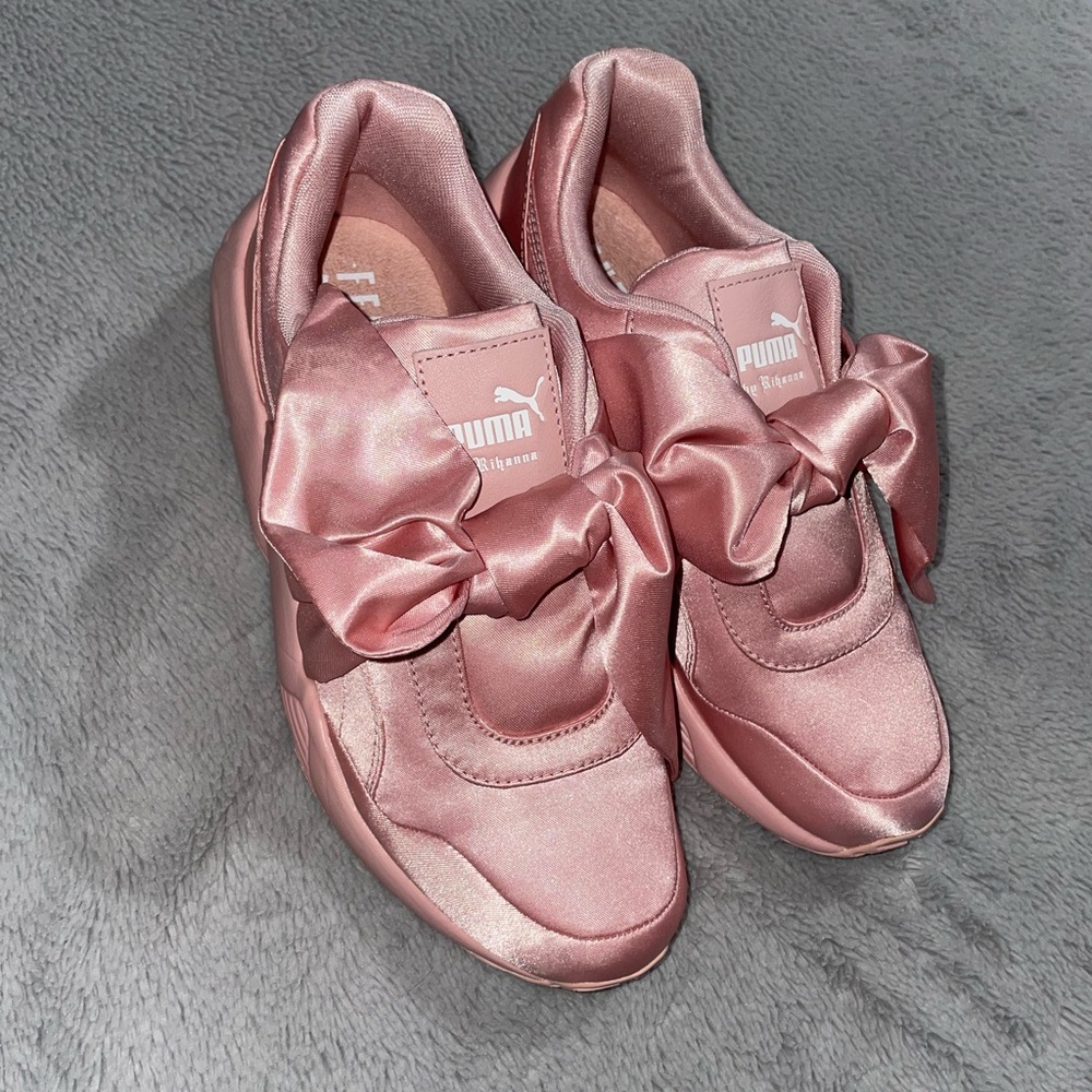 PUMA x Fenty Pink Bow Sneakers